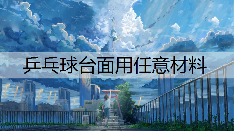 乒乓球臺面用任意材料